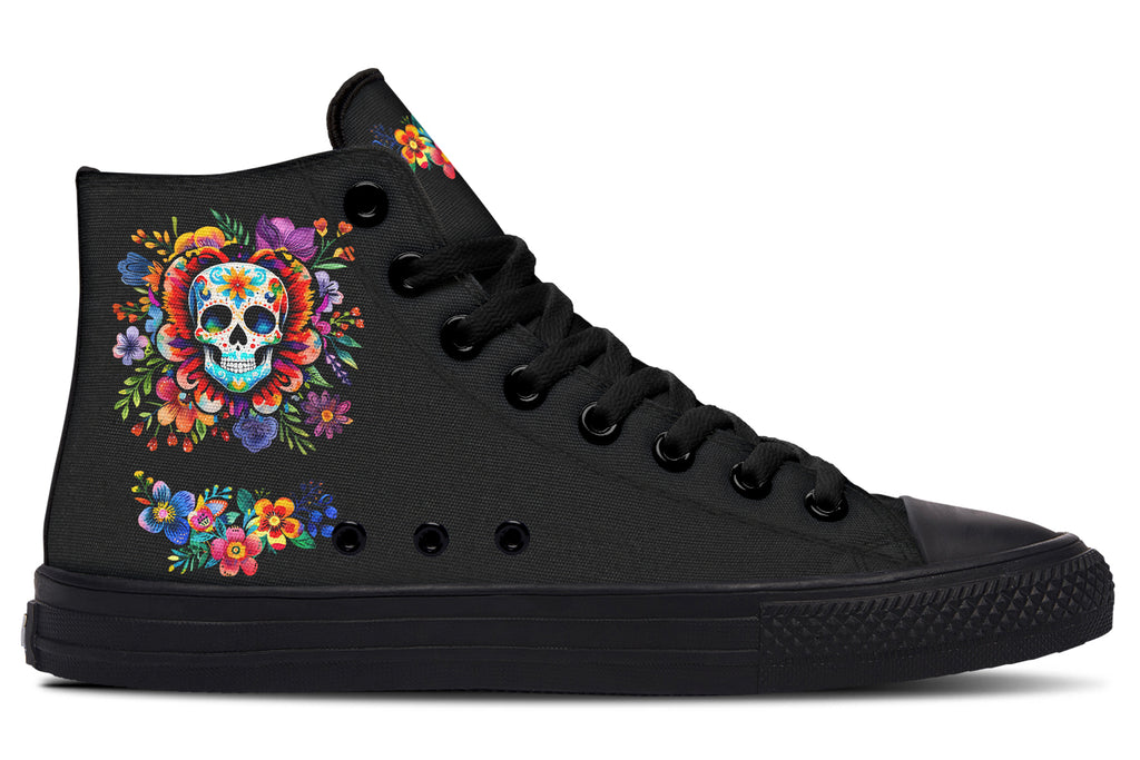 Day of the Dead High Tops - Offbeat Sweetie
