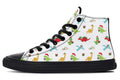 Dino Christmas High Tops - Offbeat Sweetie