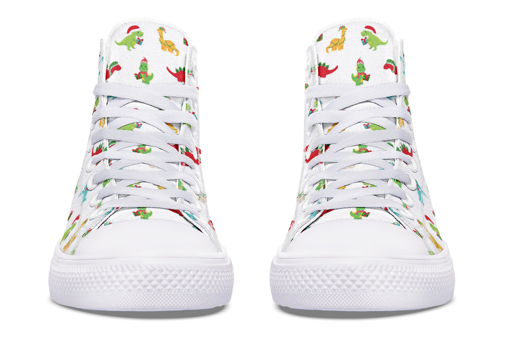 Dino Christmas High Tops (Wide)