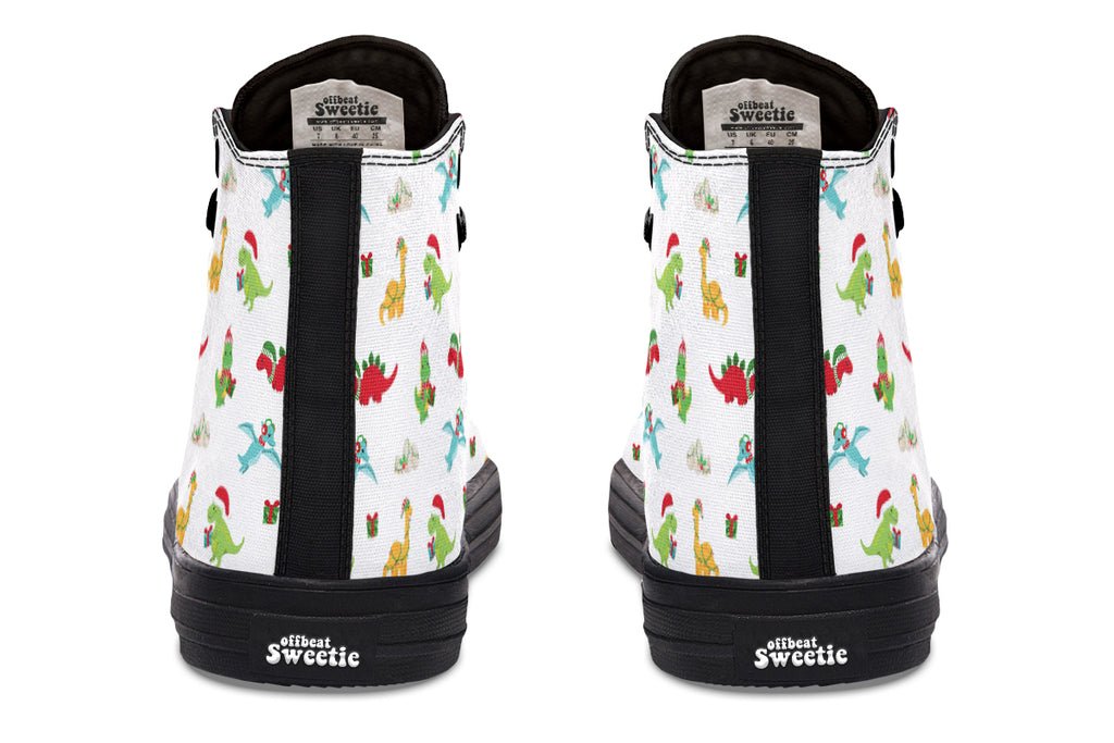 Dino Christmas High Tops (Wide)