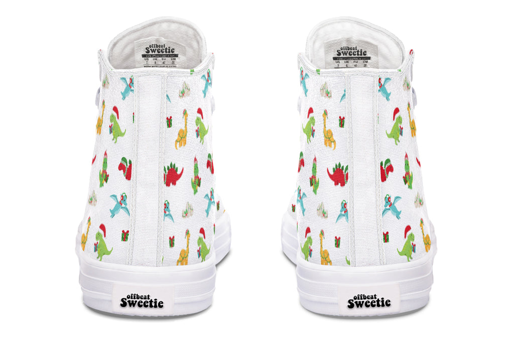 Dino Christmas High Tops (Wide)