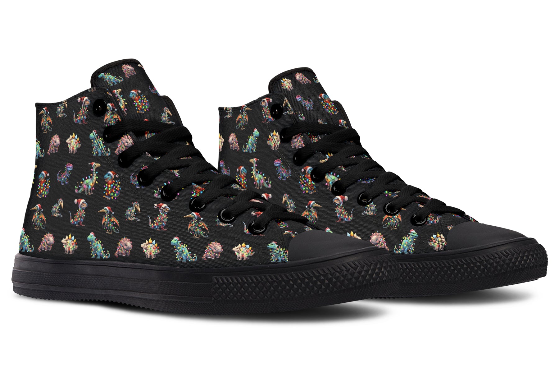 Dinos In Lights High Tops - Offbeat Sweetie