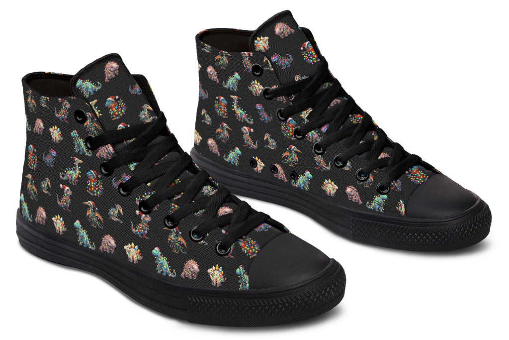 Dinos In Lights High Tops - Offbeat Sweetie