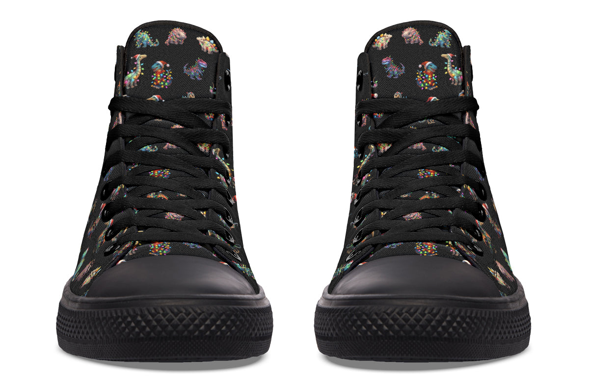 Dinos In Lights High Tops - Offbeat Sweetie