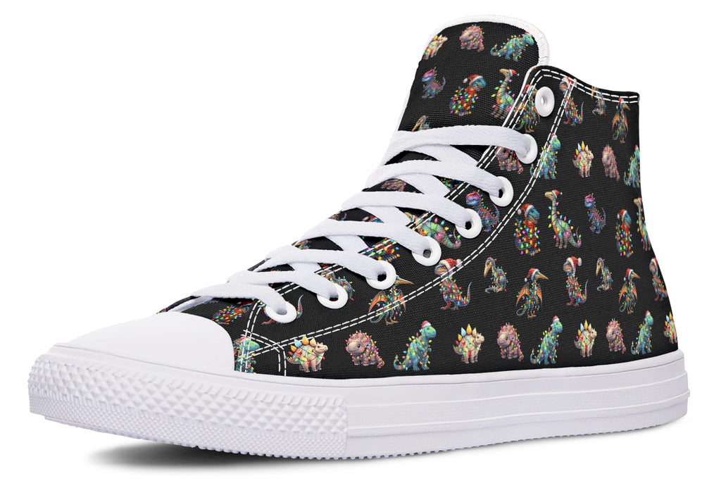 Dinos In Lights High Tops - Offbeat Sweetie