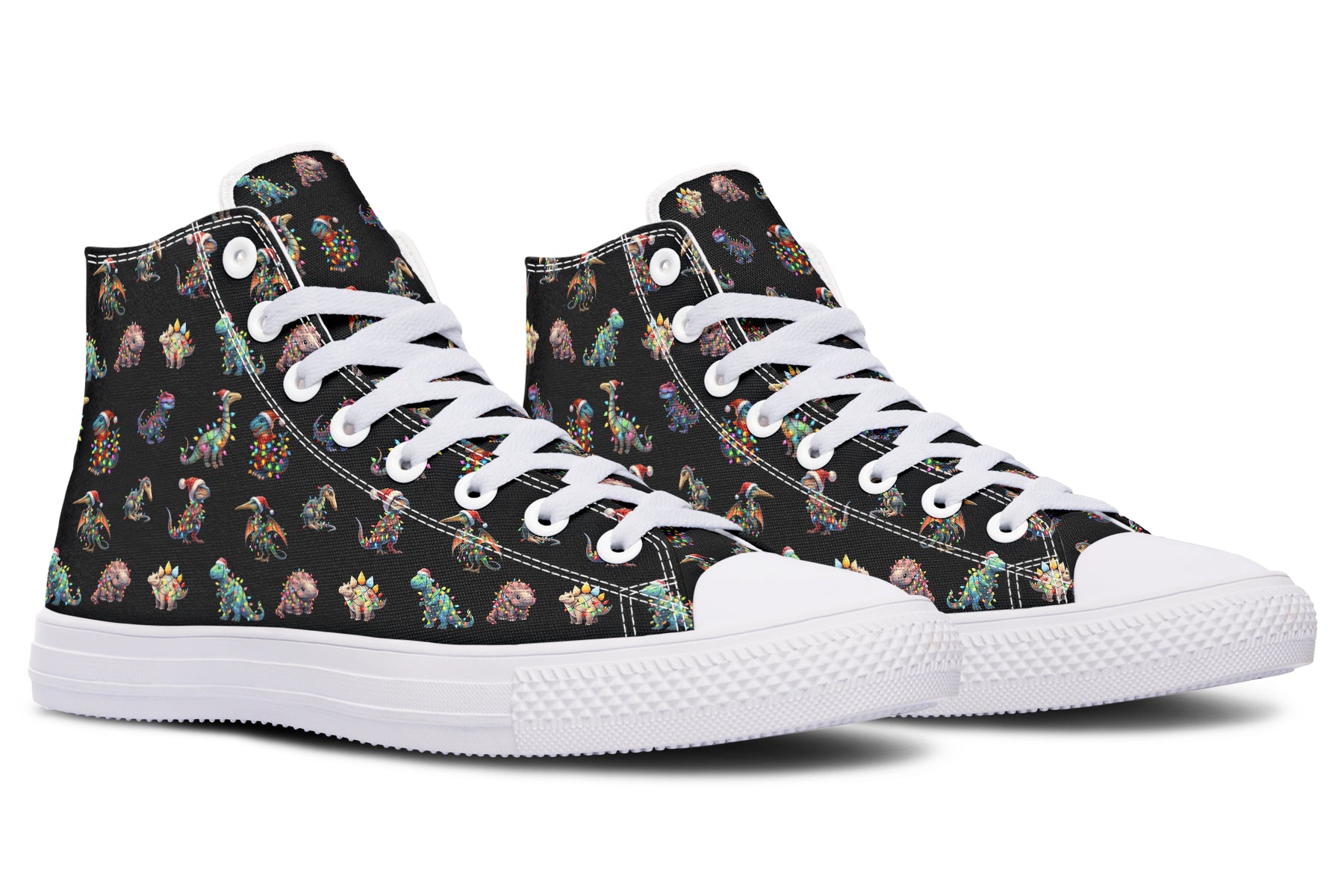 Dinos In Lights High Tops - Offbeat Sweetie