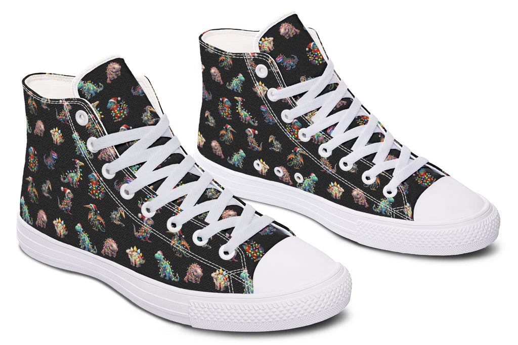 Dinos In Lights High Tops - Offbeat Sweetie