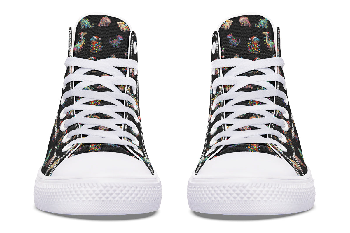 Dinos In Lights High Tops - Offbeat Sweetie