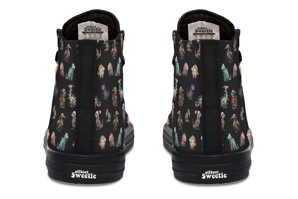 Dinos In Lights High Tops - Offbeat Sweetie