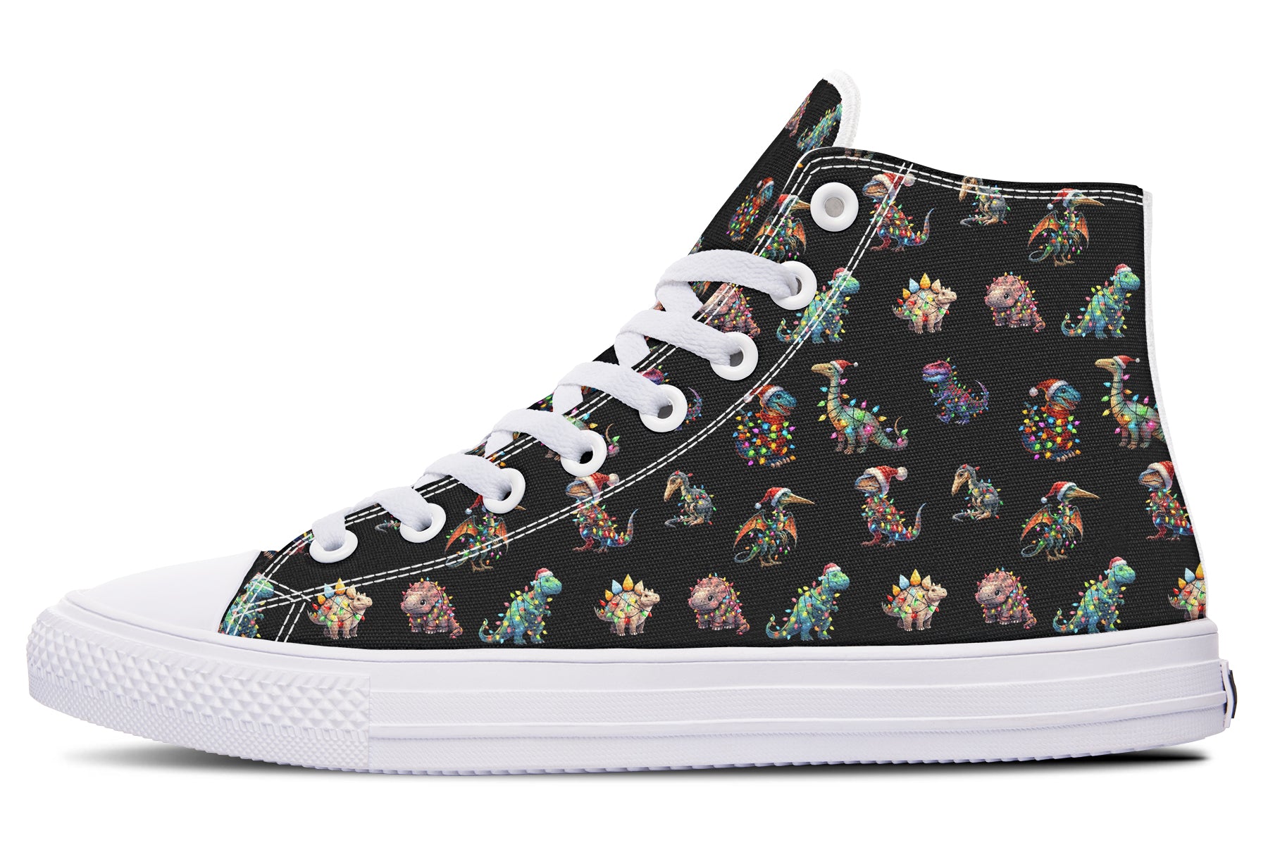 Dinos In Lights High Tops - Offbeat Sweetie