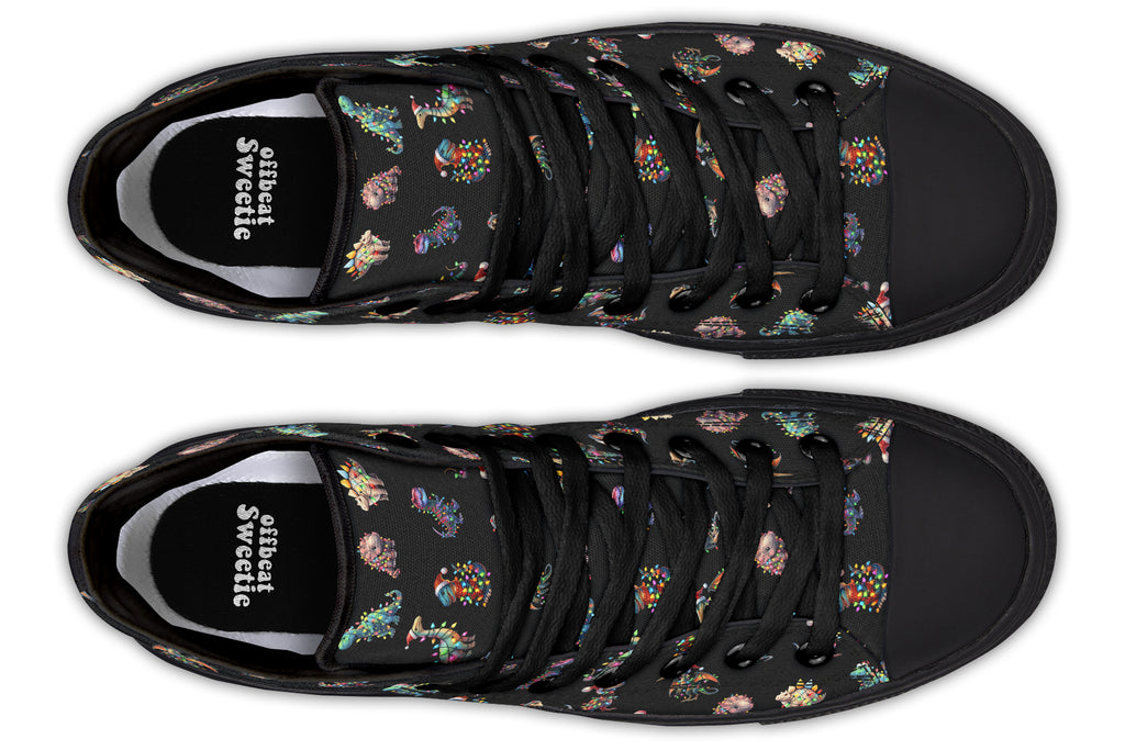 Dinos In Lights High Tops (Wide)