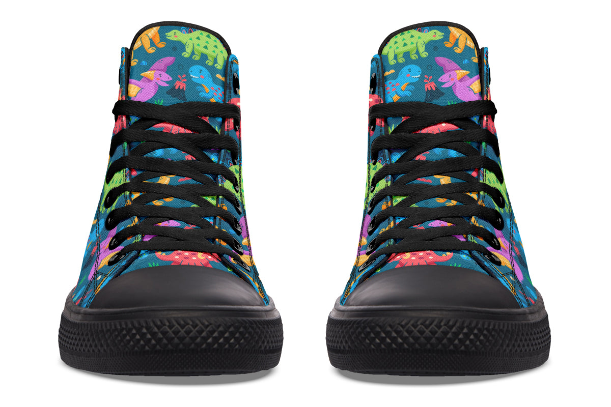 Dinosaur Friends High Tops - Offbeat Sweetie