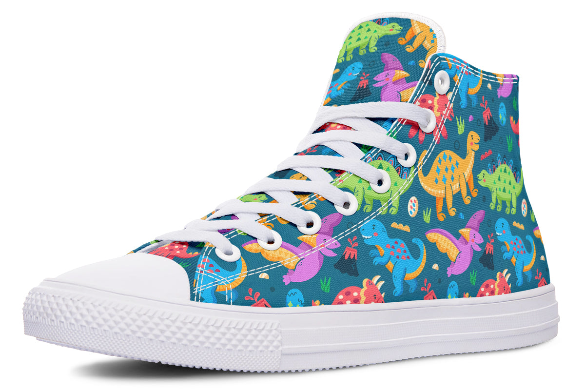Dinosaur Friends High Tops – Offbeat Sweetie
