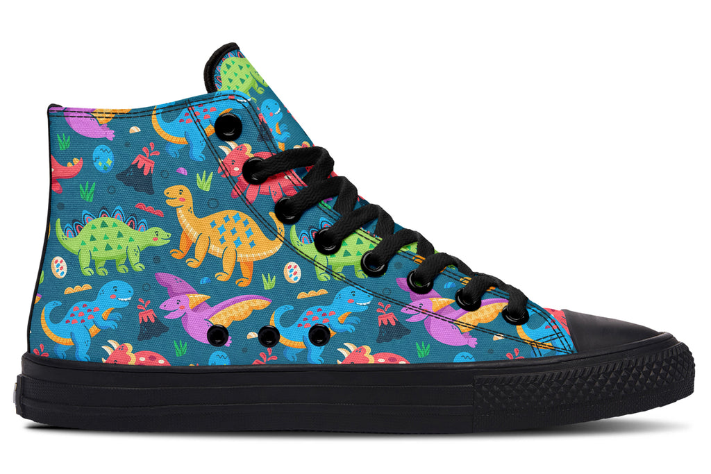 Dinosaur Friends High Tops - Offbeat Sweetie