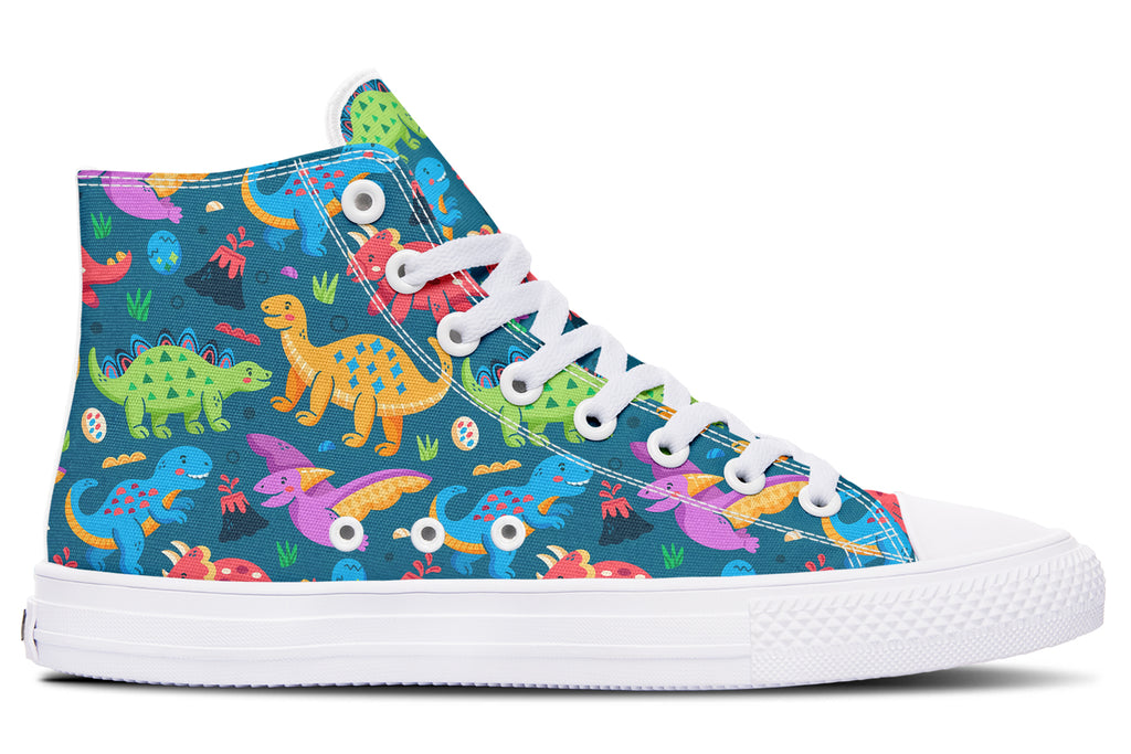 Dinosaur Friends High Tops - Offbeat Sweetie
