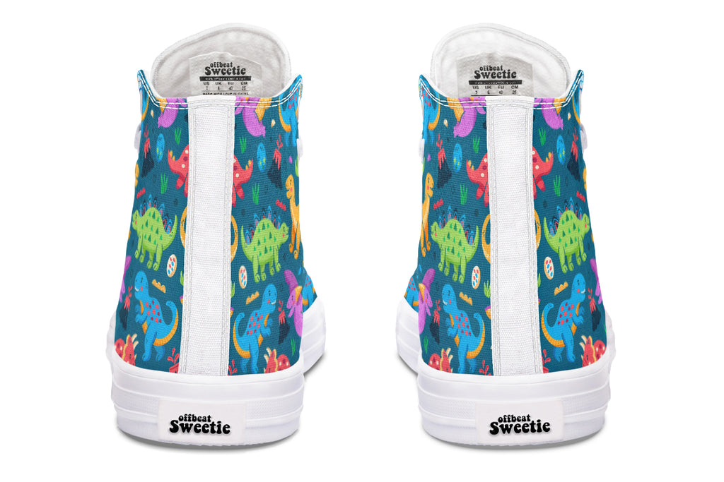 Dinosaur Friends High Tops - Offbeat Sweetie