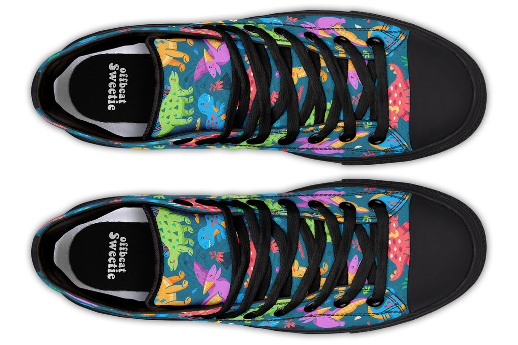 Dinosaur Friends High Tops - Offbeat Sweetie