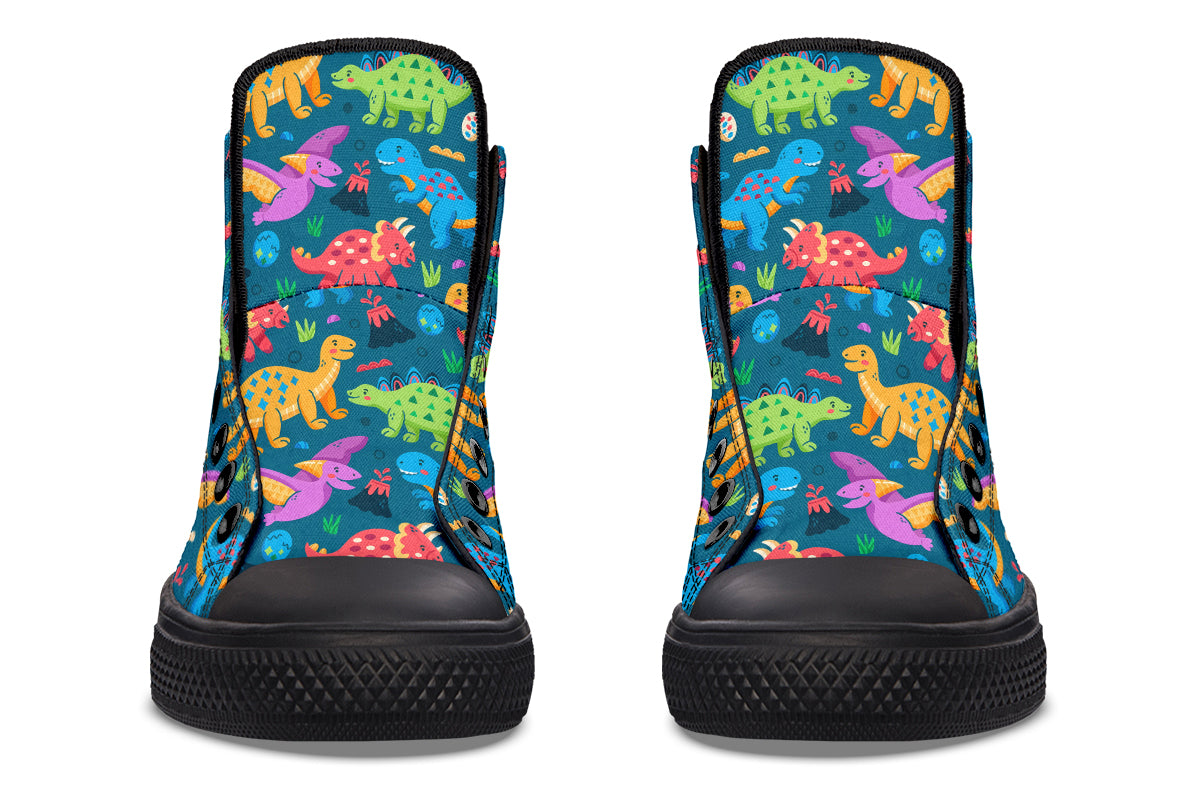 Dinosaur Friends High Tops (Wide)