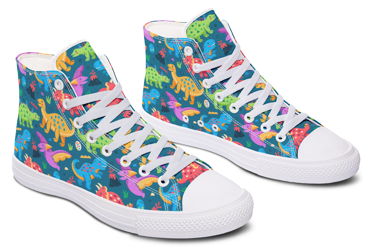 Dinosaur Friends High Tops (Wide)