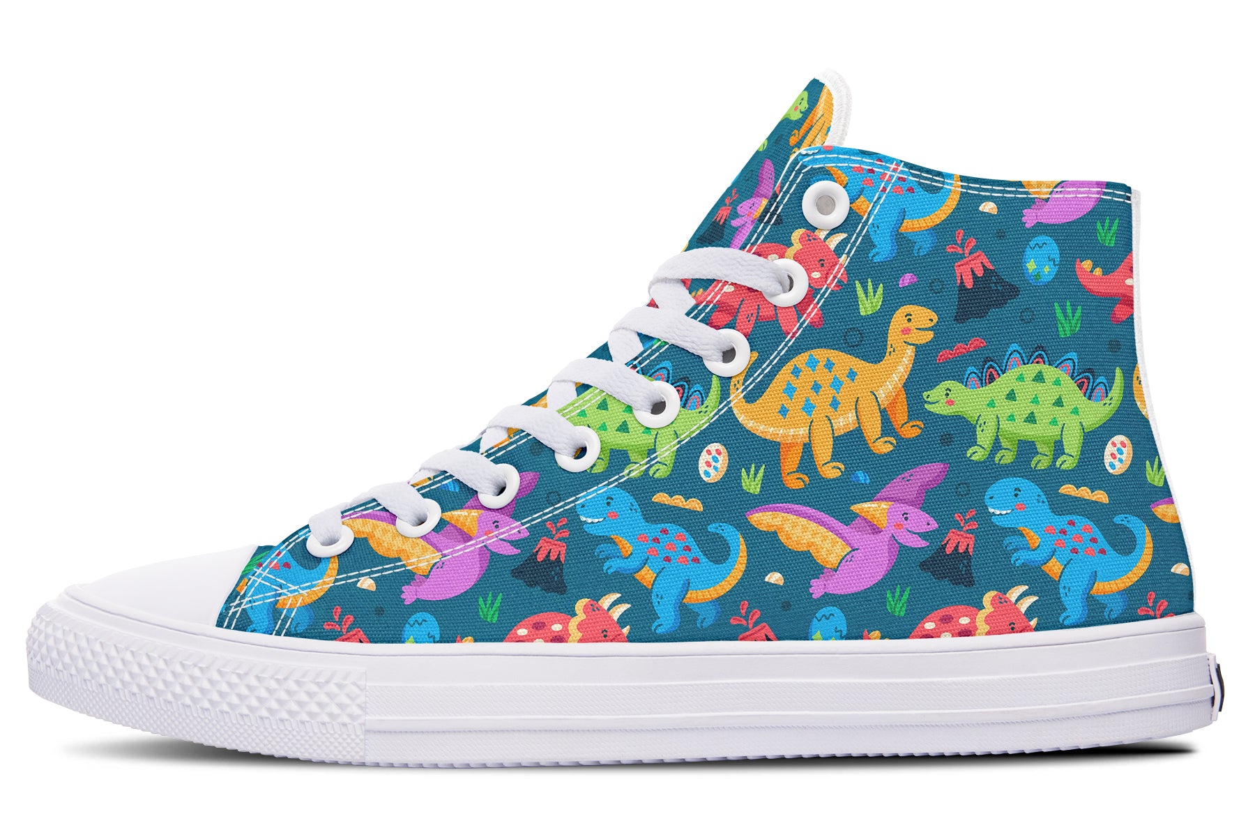 Dinosaur Friends High Tops (Wide)