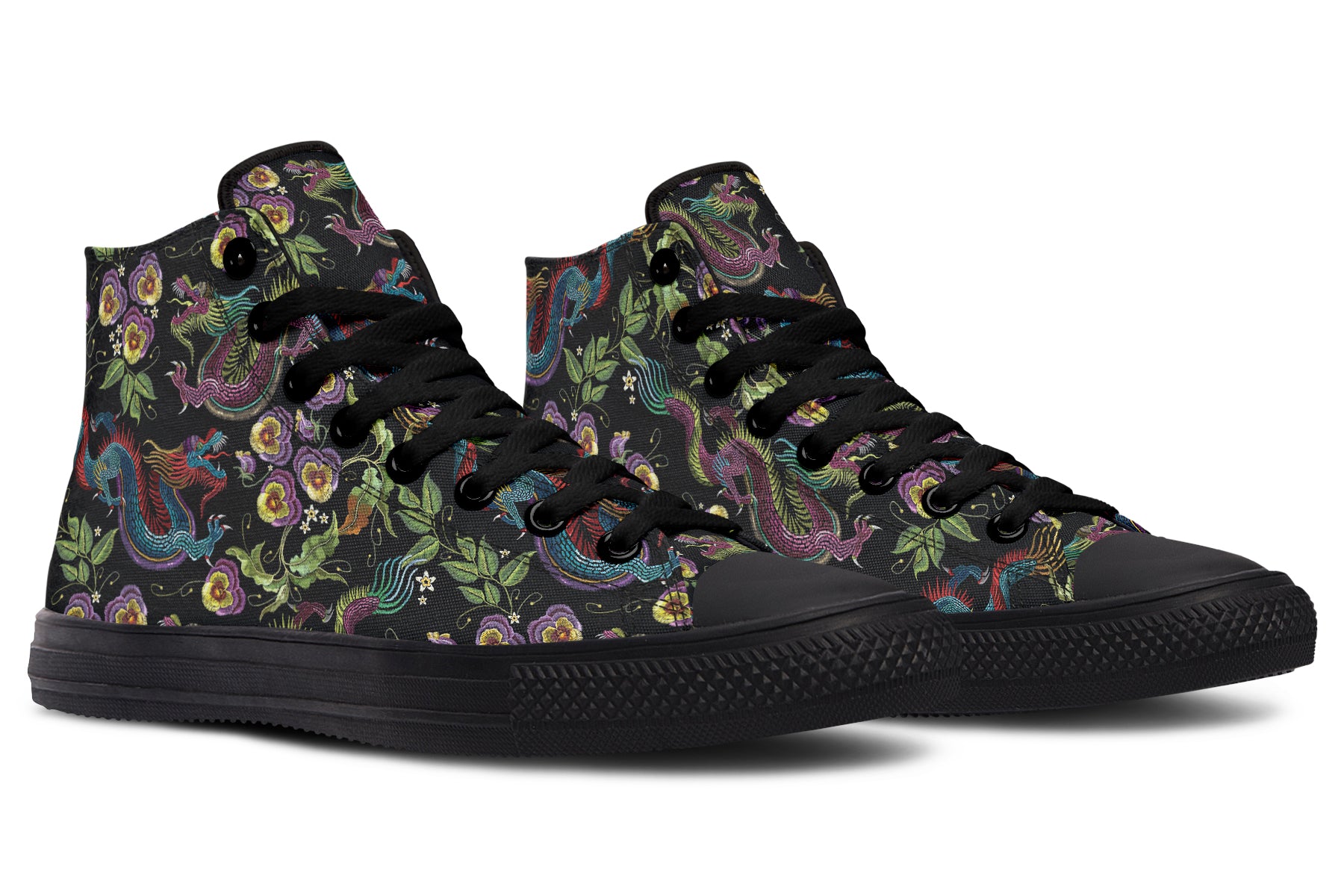 Dragon Noir High Tops (Wide)