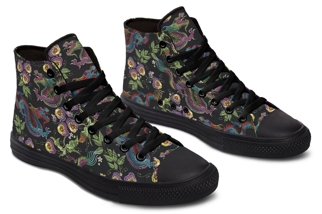 Dragon Noir High Tops (Wide)