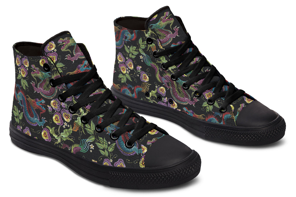 Dragon Noir High Tops (Wide)