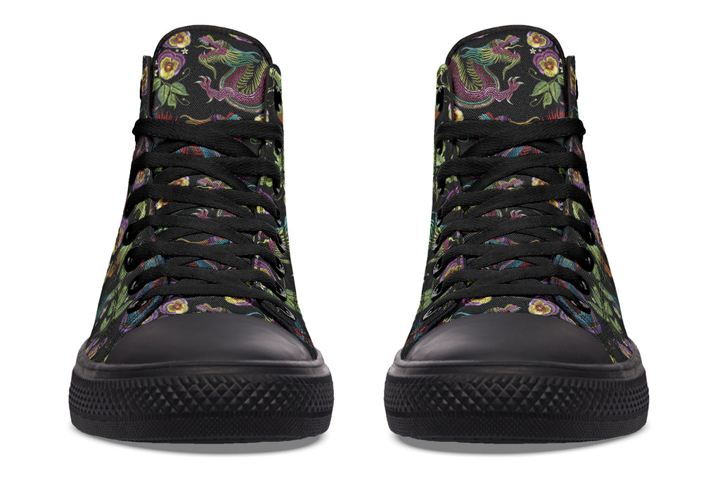 Dragon Noir High Tops (Wide)