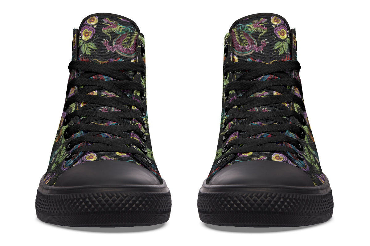 Dragon Noir High Tops (Wide)
