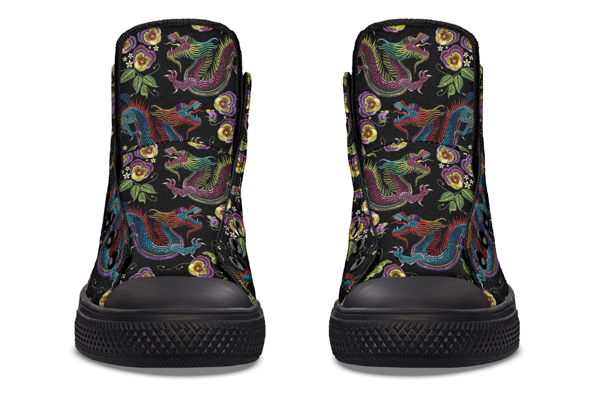 Dragon Noir High Tops (Wide)