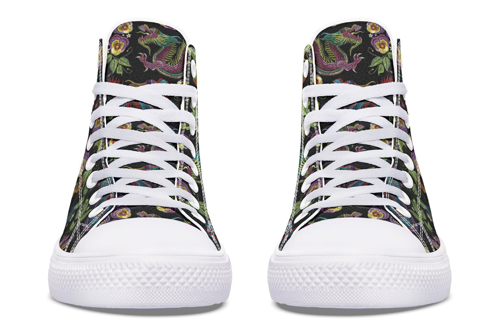 Dragon Noir High Tops (Wide)