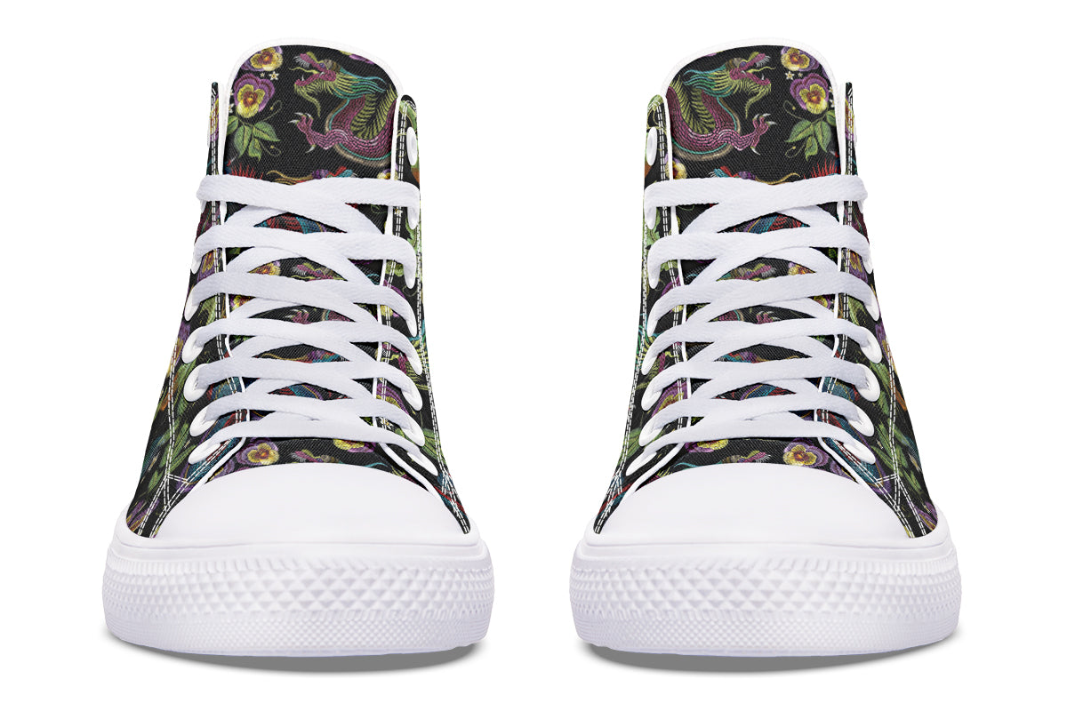 Dragon Noir High Tops (Wide)