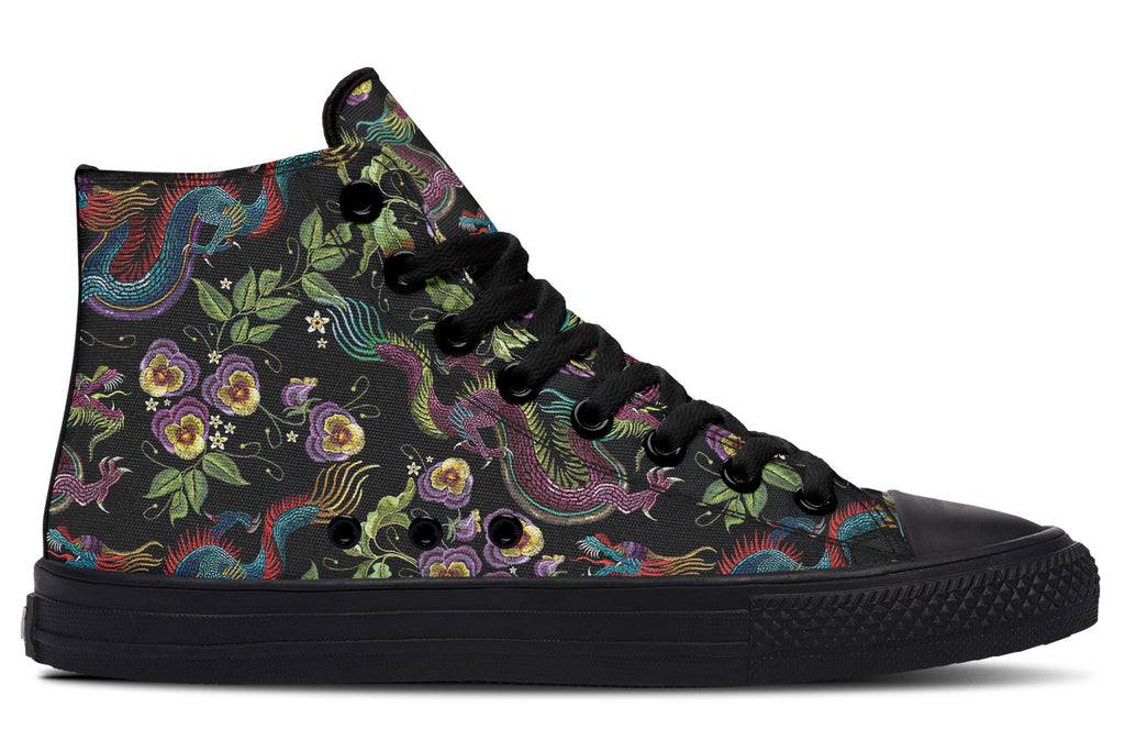 Dragon Noir High Tops (Wide)