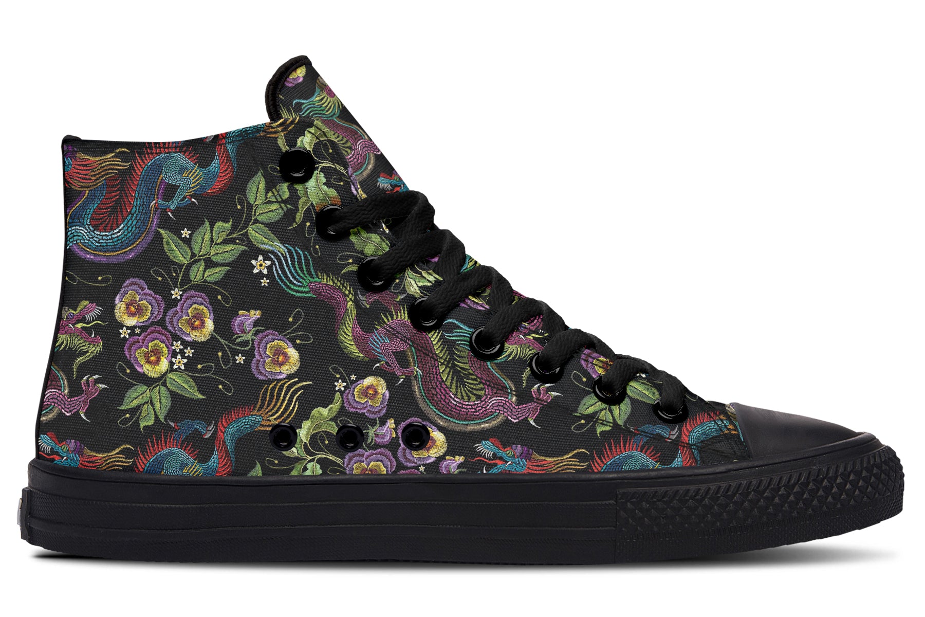 Dragon Noir High Tops (Wide)