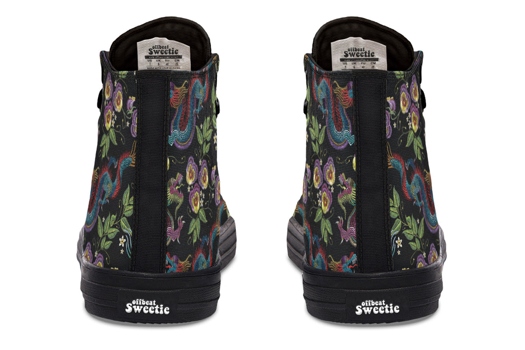 Dragon Noir High Tops (Wide)