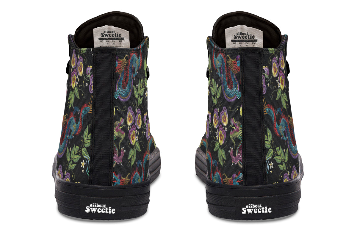 Dragon Noir High Tops (Wide)