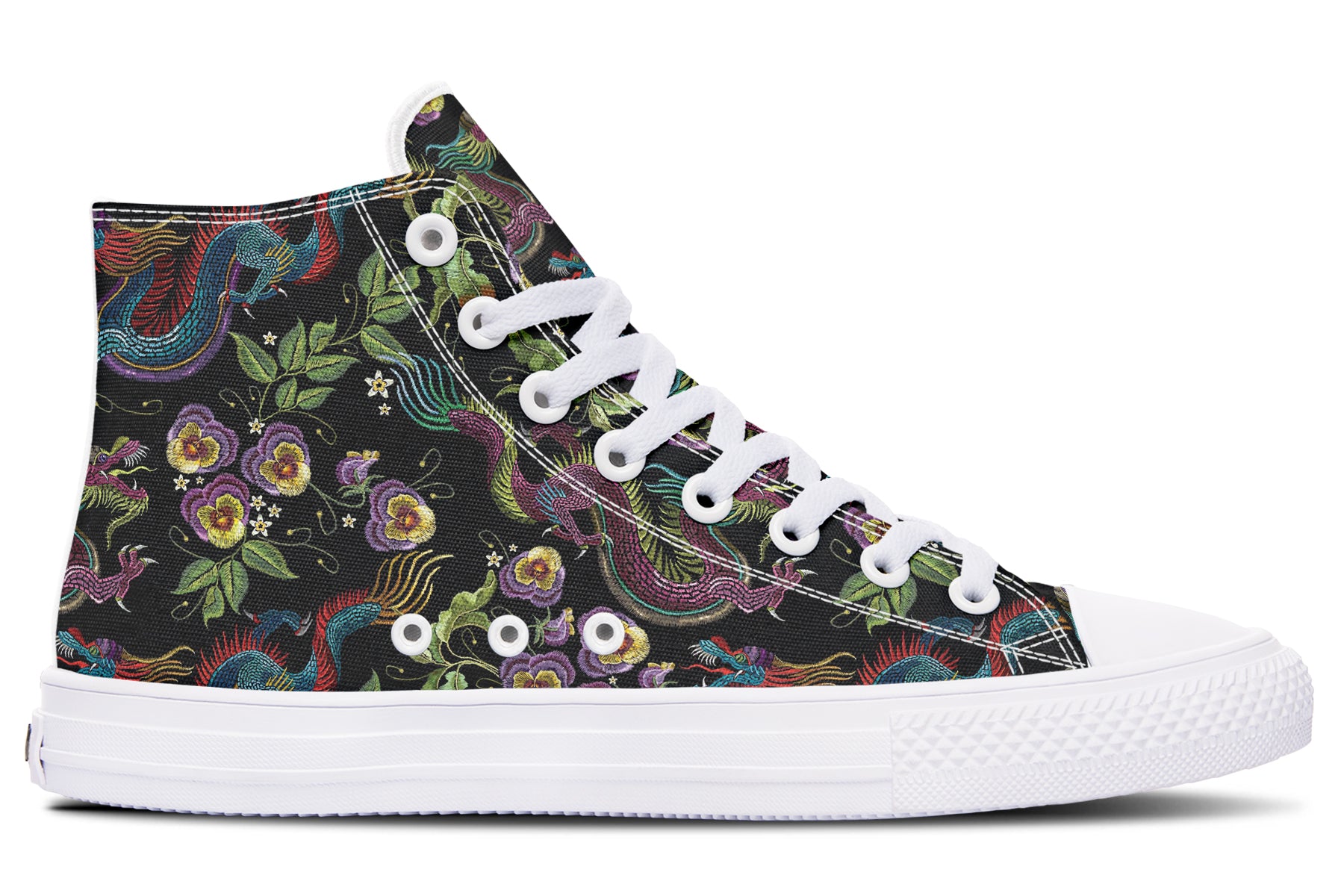 Dragon Noir High Tops (Wide)
