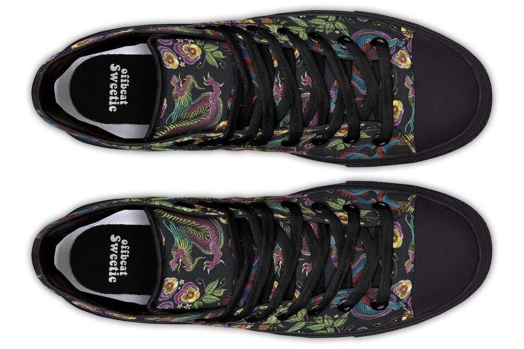 Dragon Noir High Tops (Wide)