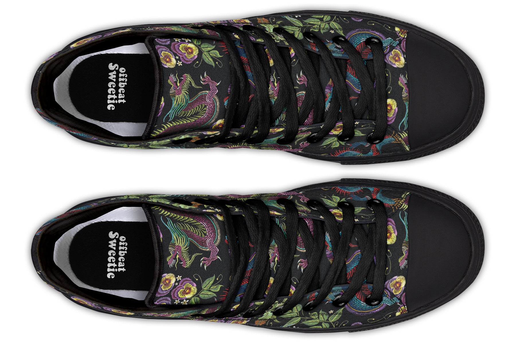 Dragon Noir High Tops (Wide)