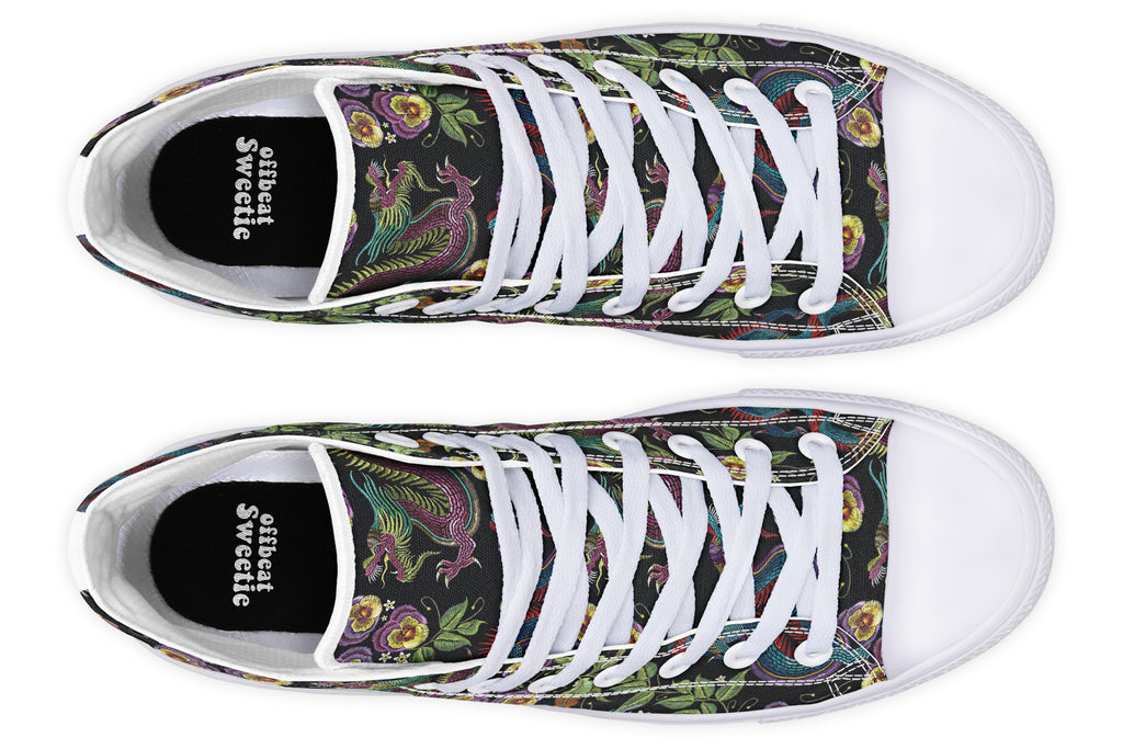 Dragon Noir High Tops (Wide)