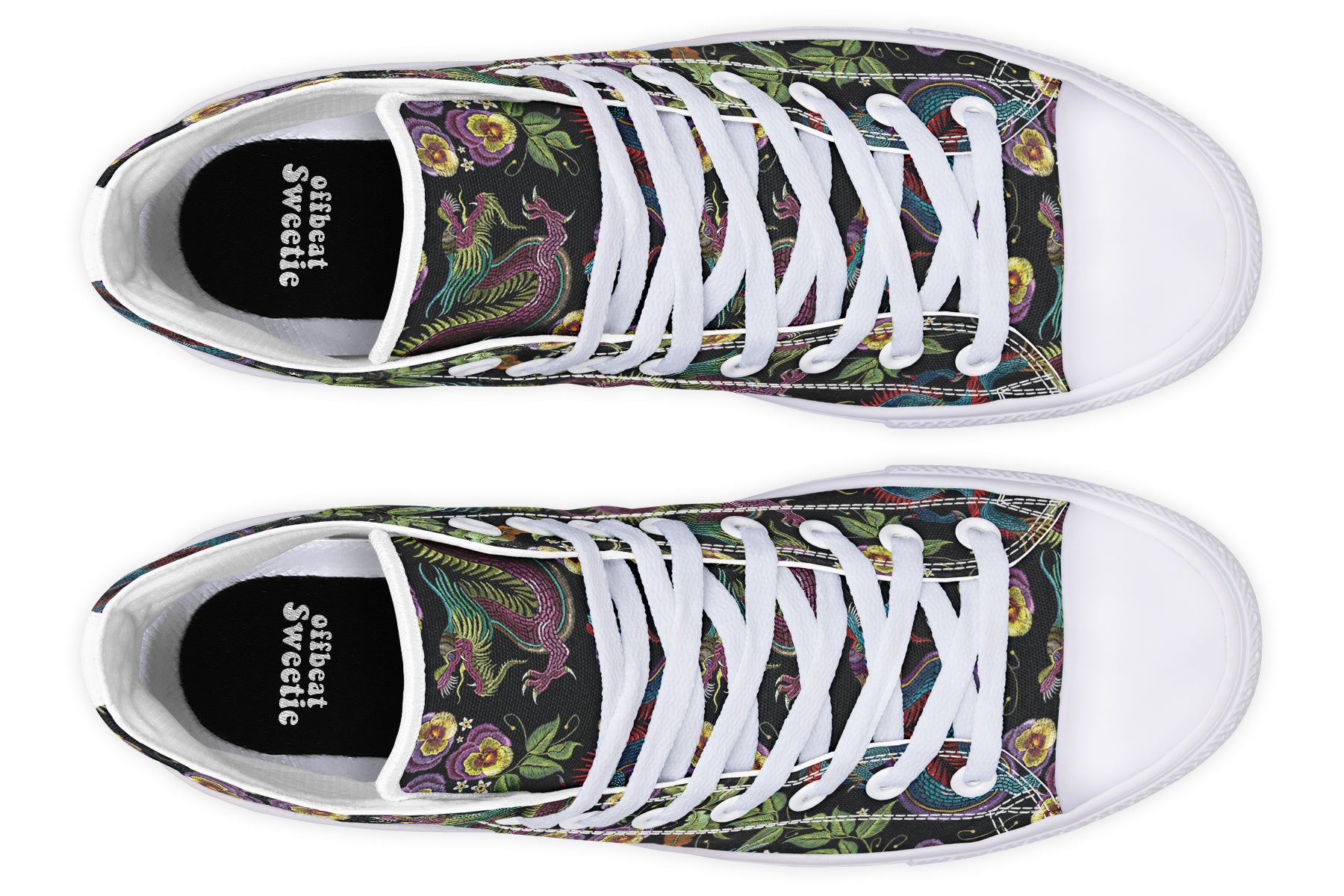 Dragon Noir High Tops (Wide)