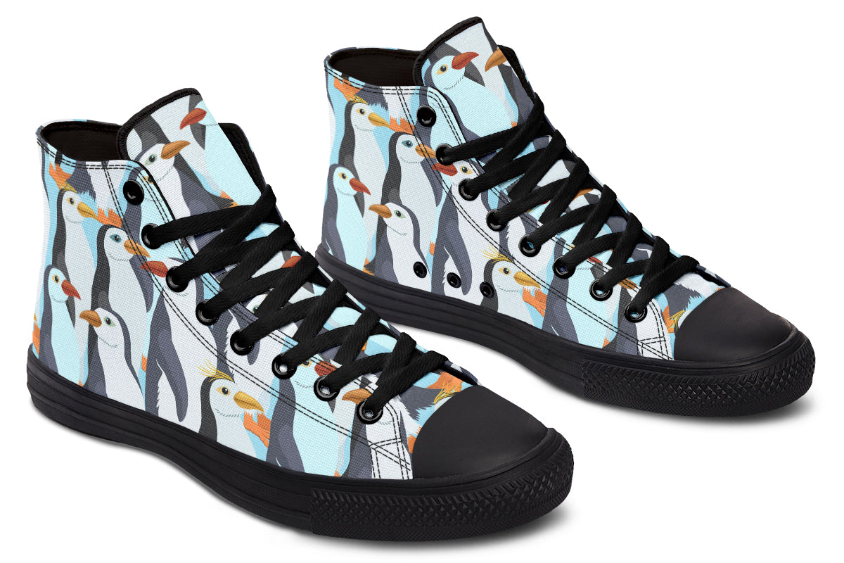 Penguin Party High Tops - Offbeat Sweetie
