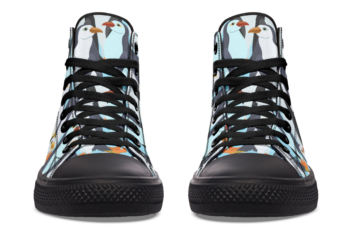 Penguin Party High Tops - Offbeat Sweetie