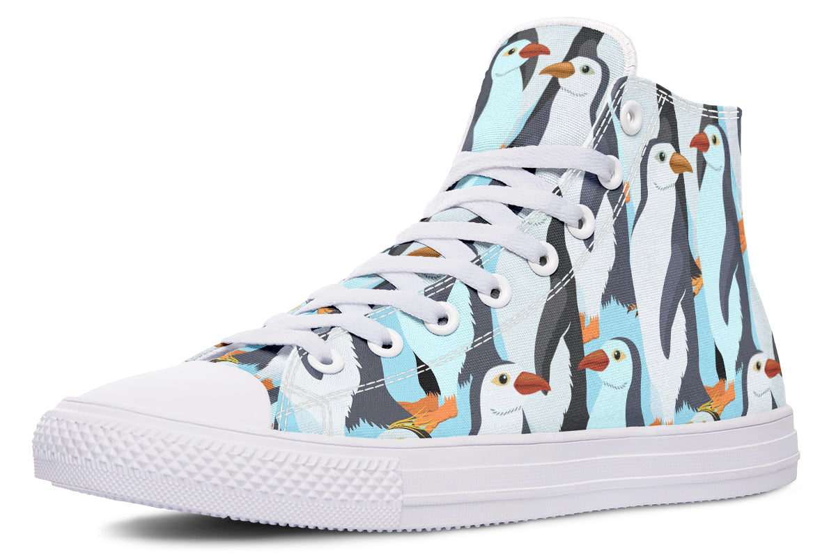 Penguin Party High Tops - Offbeat Sweetie
