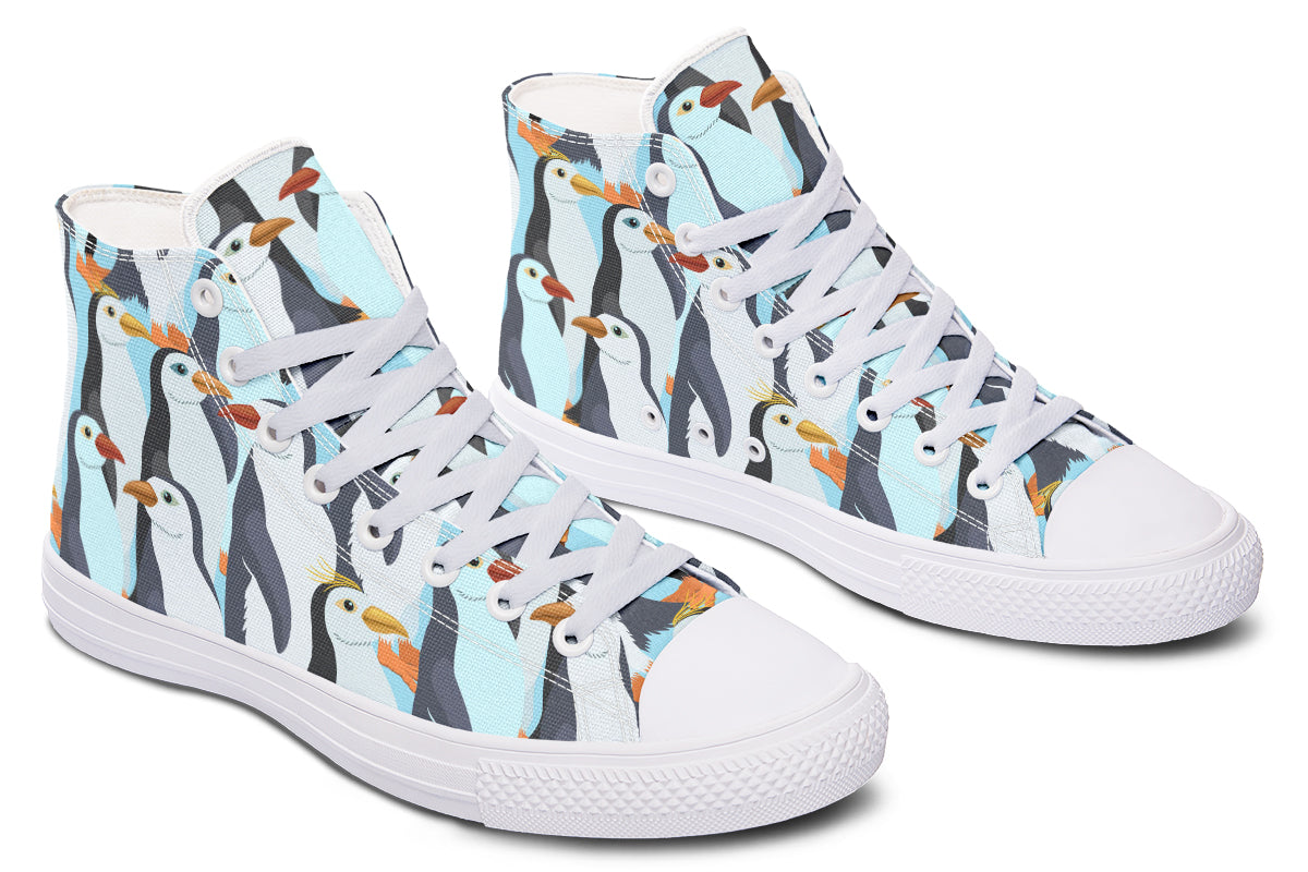 Penguin Party High Tops - Offbeat Sweetie