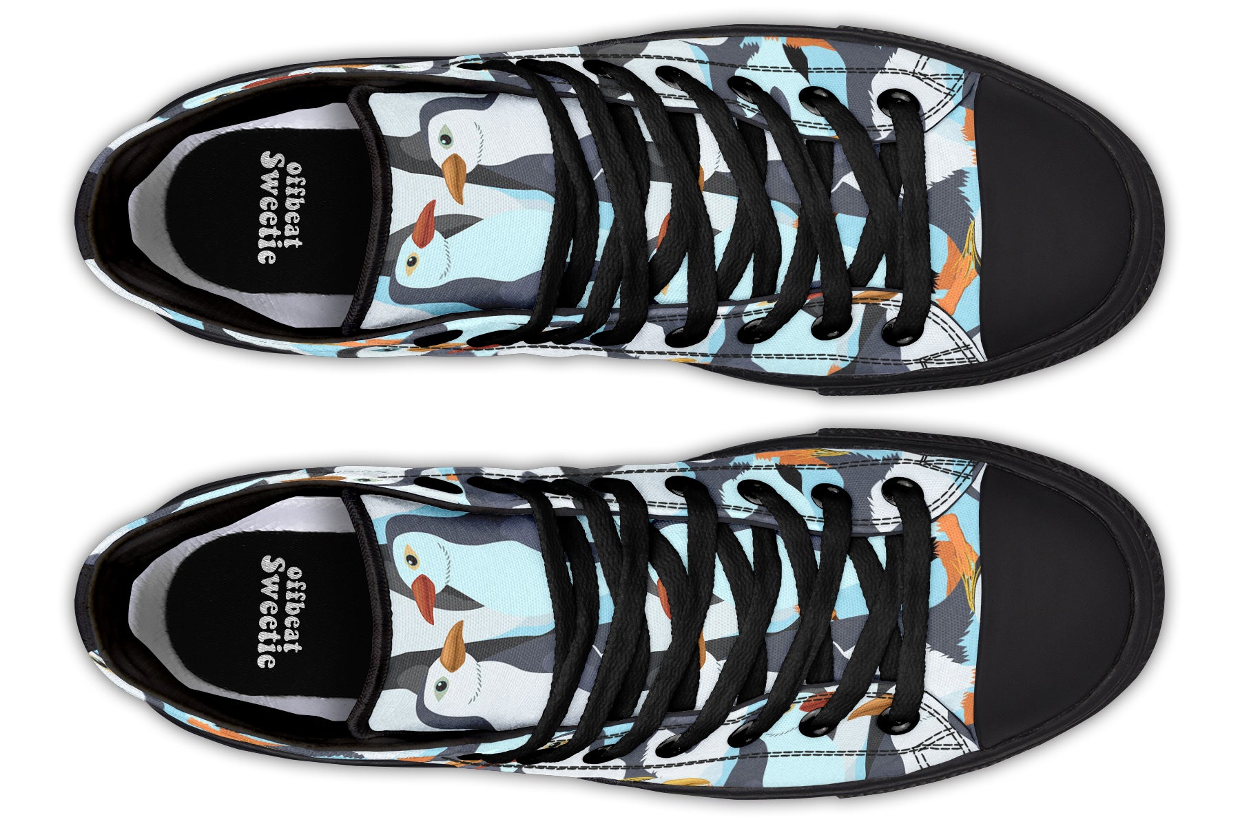 Penguin Party High Tops - Offbeat Sweetie
