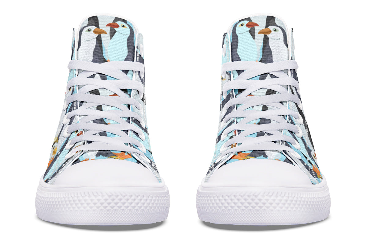 Penguin Party High Tops (Wide)