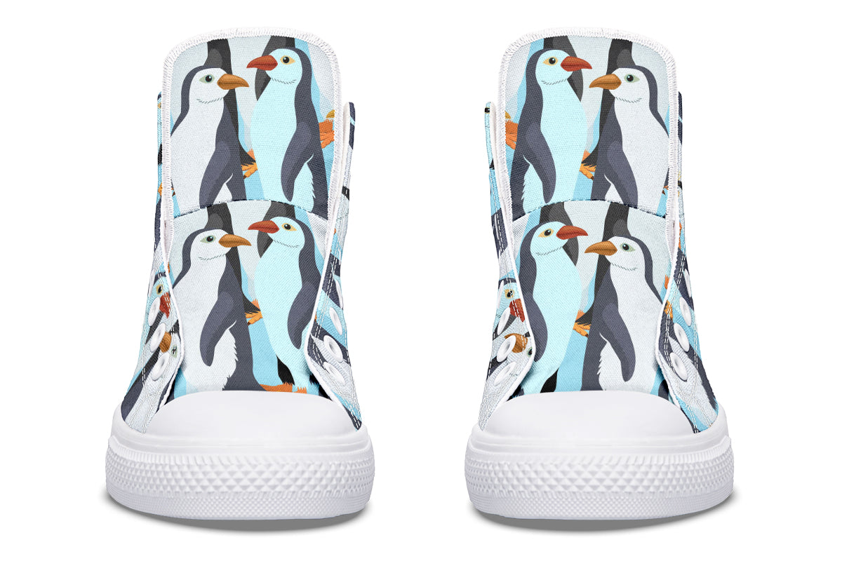 Penguin Party High Tops (Wide)