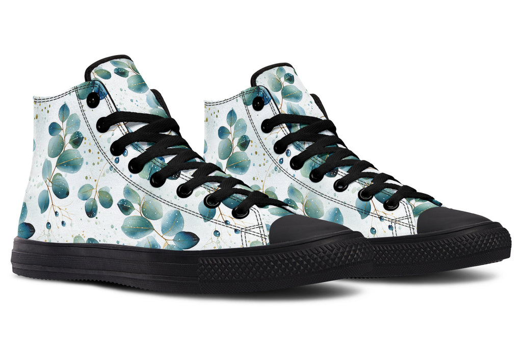 Eucalyptus Leaves High Tops - Offbeat Sweetie