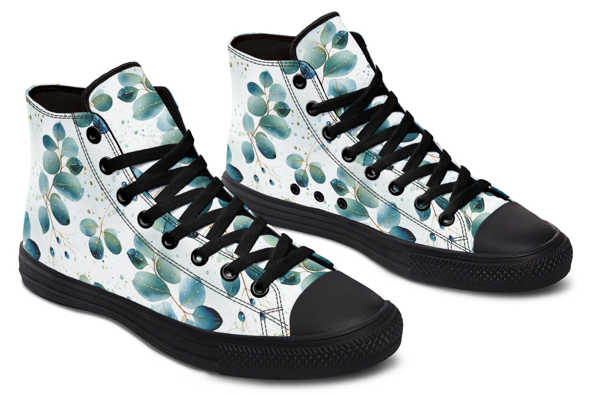 Eucalyptus Leaves High Tops - Offbeat Sweetie